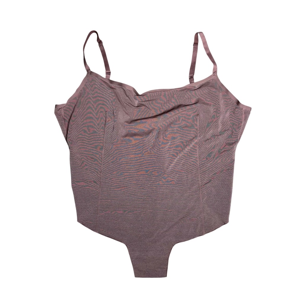 SKIMS 4X Seamless High Bodysuit Cocoa Brown Thong Shapewear Basic Layering Piece